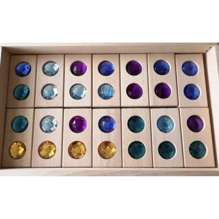 Papoose | 28 Gem Dominoes In Tray 3 Papoose | 28 Gem Dominoes In Tray - Image 3