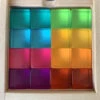 Papoose | Lucite Cubes 16 Bright Blocks With Tray
