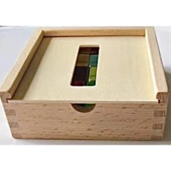 Papoose | Lucite Cubes 16 Bright Blocks With Tray -Simple Play Stories Papoose Lucite Cubes Brights 16 Pieces 2