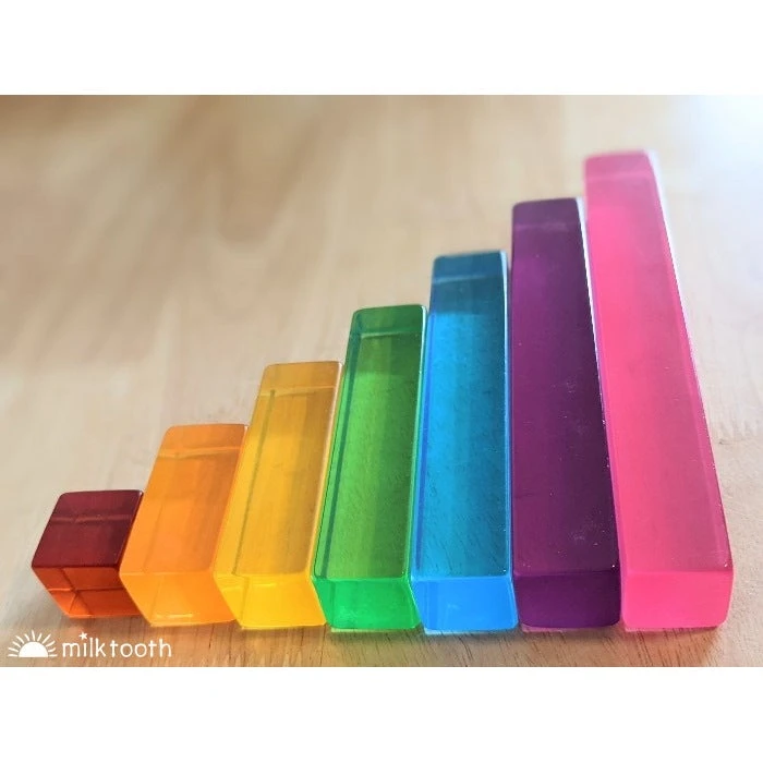 Papoose | Lucite Stepped Rods | 7 Pieces 4 Papoose | Lucite Stepped Rods | 7 Pieces - Image 4