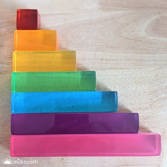 Papoose | Lucite Stepped Rods | 7 Pieces 2 Papoose | Lucite Stepped Rods | 7 Pieces - Image 2