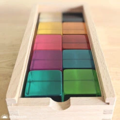 Papoose | Phatt Lucite Cubes | 10 Pieces With Tray -Simple Play Stories Papoose Phatt Lucite Cubes 3