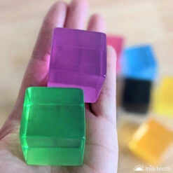 Papoose | Phatt Lucite Cubes | 10 Pieces With Tray -Simple Play Stories Papoose Phatt Lucite Cubes 8