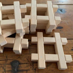 Papoose | Wooden Hashtags 8 Pieces -Simple Play Stories Papoose Wood Hashtags set of 8