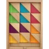 Papoose | Wood & Lucite Large Triangles | 24 Pieces With Tray