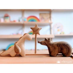 Tateplota | Wooden Toy | Bear -Simple Play Stories Tateplota Dragon Star Wand Bear
