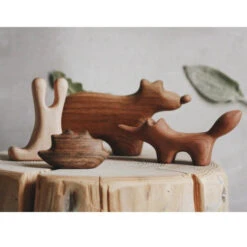 Tateplota | Wooden Toy | Fox -Simple Play Stories Tateplota Wooden Fox Chester Bear Quincy Rabbit Hedgehog
