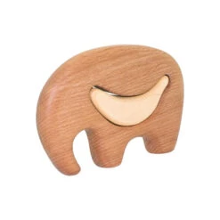 Tateplota | Mini Wooden Puzzle | Elephant -Simple Play Stories Tateplota Wooden Puzzle Elmer Elephant 2