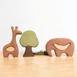 Tateplota | Mini Wooden Puzzle | Giraffe -Simple Play Stories Tateplota Wooden Puzzle Elmer Elephant Mona Giraffe 3d05971e 2024 454e 98af 79e7f8060ca3