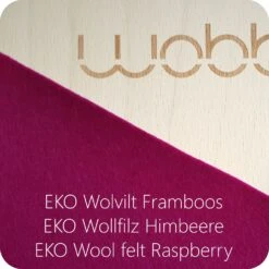 Wobbel Board Original | Raspberry Wool Felt -Simple Play Stories Wobbel Board Balance Wooden Toy Original Raspberry Felt 3