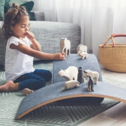 Wobbel Board Pro | Sky Blue Pressed Felt -Simple Play Stories Wobbel Pro Pressed Felt Mouse Grey 5 0c8f4351 5735 43a2 bd9c bf9d9e379d78