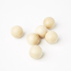 Grapat | Big Balls In Natural Wood | 6 Pieces -Simple Play Stories grapat 6 big balls natural wood 2