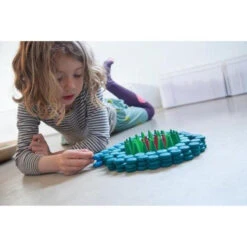 Grapat | Mandala | Blue Coins 36 Pieces -Simple Play Stories grapat mandala blue coins wooden toy set 5