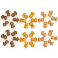 Grapat | Mandala | Little Brown Mushrooms 36 Pieces