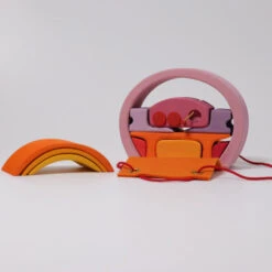 Grimm's | Mobile Home Lollipop Pink Orange -Simple Play Stories grimms mobile home lollipop pink orange 2