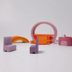 Grimm's | Mobile Home Lollipop Pink Orange -Simple Play Stories grimms mobile home lollipop pink orange 4