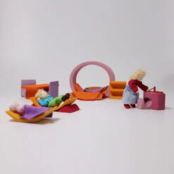 Grimm's | Mobile Home Lollipop Pink Orange -Simple Play Stories grimms mobile home lollipop pink orange 65