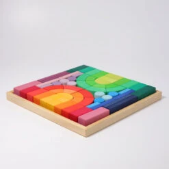 Grimm's | Romanesque Building Set -Simple Play Stories grimms romanesque building block set 4