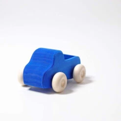 Grimm's | Small Truck Blue -Simple Play Stories grimms small truck blue wooden toy 3