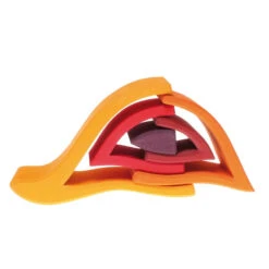 Grimm's | Stacking Fire Large -Simple Play Stories grimms stacking fire medium wooden toy 4