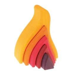 Grimm's | Stacking Fire Large -Simple Play Stories grimms stacking fire medium wooden toy 5