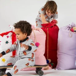 Kip And Co | Velvet Santa Sack | Red -Simple Play Stories kip co santa sack pink red lavender 28fe2706 6bc8 4fc1 8d8f 9a261b51c55d
