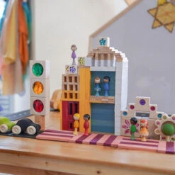 Grimm's | Coloured Wooden Cars | 6 Pieces -Simple Play Stories kissenwonderlad for Milk Tooth Grimm s Bus Bauspiel Windows KAPLA CLiCQUES 2