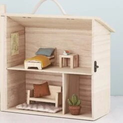 Olli Ella | Doll House | Holdie Single Bed Set -Simple Play Stories olli ella holdie dolls house furniture set pack 4 123f67f7 6fc4 4f1f 9b1f 56f1e3fb03d4
