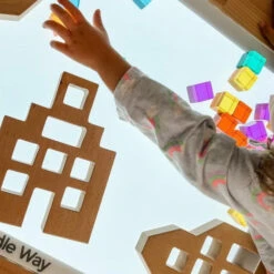 Papoose | Lucite Cubes 16 Bright Blocks With Tray -Simple Play Stories playdaysinperth for Milk Tooth Papoose Dutch Wood Houses Bright Lucite Cubes 2 e3f1e59b 3eda 4f49 aa56 46fc9634bdd7