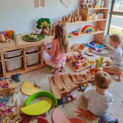 Grimm's | Large Rainbow Natural -Simple Play Stories the gorman lane for Milk Tooth Grimms Large Rainbow Semi Circles b50fbc19 517d 40f5 bd97 d2d309b8ff23