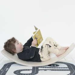 Wobbel Board Original | Mouse Grey Wool Felt -Simple Play Stories wobbel board rock balance wooden play equipment 2 cd85a813 6d23 4ee9 a4e0 45b5f831e17c