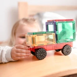 Connetix Tiles | 24 Piece Rainbow Motion Set -Simple Play Stories x macy and ollie x 6 for Connetix Tiles Milk Tooth